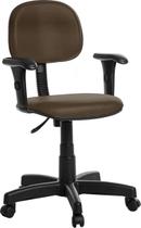 Cadeira Escritório Secretaria Com Braço RV Cor Marrom