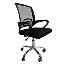 Cadeira Escritório Secretária Giratória Ergonômica Modelo Ascend Base Cromada com Rodinha e regulagem de altura Com Laudo NR17