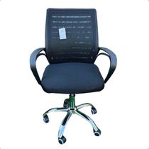 Cadeira Escritório Secretaria Modelo Confort com pês em inox e rodinhas Cadeira Escritório Secretaria Modelo Confort com pês em inox e rodinhas