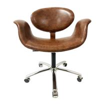 Cadeira Escritório Tulipa cor Whisky regulagem de altura e Rodízios