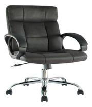 Cadeira Escritorio Veludo Black Ergonomic Soft Ate 120kg