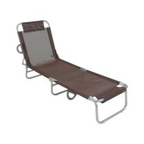 Cadeira Espreguiçadeira Em Alumínio Marrom 414712 Bel