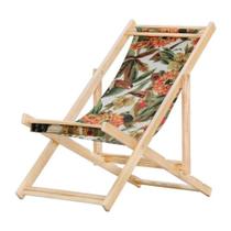 Cadeira espreguiçadeira em pinus