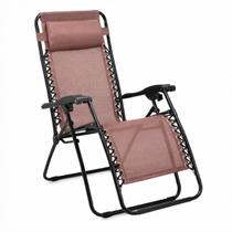 Cadeira Espreguiçadeira Reclinável Praia Pesca Camping Portátil Dobrável 21 posições Aluí Garden Cores Diversas Preto Marrom Fendi Azul