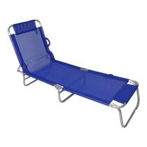 Cadeira Espreguiçadeira Textilene e Alumínio Azul 414702 Belfix - BEL FIX