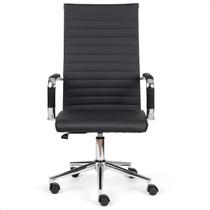 Cadeira Esteirinha De Escritório Presidente Charles Eames P305 Preto
