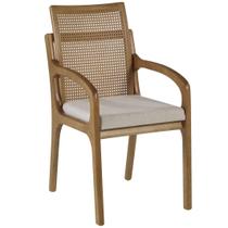 Cadeira estofada dalia com braço