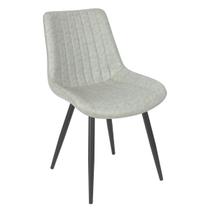 Cadeira estofada design industrial Chicago Cinza claro Cadeira estofada design industrial Chicago Cinza claro