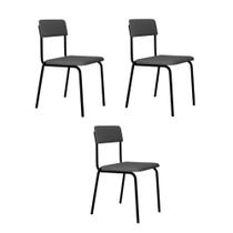 Cadeira Estofada Fixa Empilhável Fit C/03 Un. Cadeira Estofada Fixa Empilhável Fit C/03 Un.