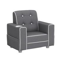Cadeira estofada infantil Delta Children Chelsea com porta-copos Cadeira estofada infantil Delta Children Chelsea com porta-copos