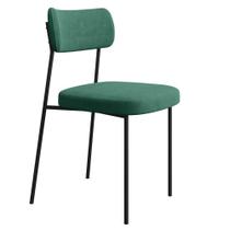Cadeira Estofada Milli Veludo 403 F02 Verde - Mpozenato