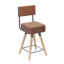 Cadeira Estofada Pés Palito Aalen Café - Salaone