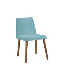 Cadeira Estofada Pri Linho Azul Turquesa 82x48x50 cm Daf