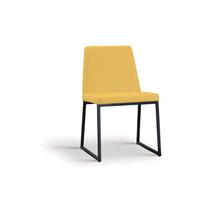 Cadeira Estofada Yanka Linho Amarelo 82x48x54 cm Daf