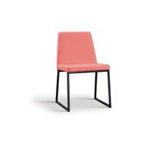 Cadeira Estofada Yanka Linho Coral 82x48x54cm Daf Mobiliário