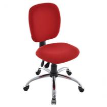 Cadeira Executiva Back System Cromada Linha Lombar Vermelho