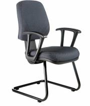 Cadeira Executiva Base Fixa em S Linha New Confort Preto Cadeira Executiva Base Fixa em S Linha New Confort Preto