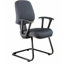 Cadeira Executiva Base Fixa em S Linha New Confort Preto Cadeira Executiva Base Fixa em S Linha New Confort Preto