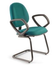 Cadeira Executiva Base Fixa em S Linha Office Plus Verde