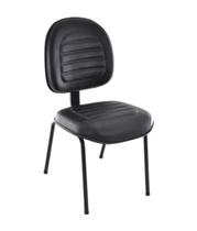 Cadeira Executiva Base Fixa Palito Linha Office Gomada Preto Cadeira Executiva Base Fixa Palito Linha Office Gomada Preto