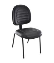 Cadeira Executiva Base Fixa Palito Linha Office Gomada Preto Cadeira Executiva Base Fixa Palito Linha Office Gomada Preto