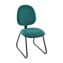 Cadeira Executiva Base Fixa Trapézio Linha Office Plus Verde Cadeira Executiva Base Fixa Trapézio Linha Office Plus Verde