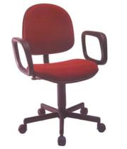 Cadeira Executiva Base Giratória com Braços Linha Office Vermelho Cadeira Executiva Base Giratória com Braços Linha Office Vermelho