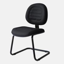 Cadeira Executiva Belluno Pé Continuo Preta