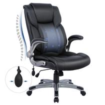 Cadeira Executiva COLAMY para Escritório com Braços Dobráveis em Couro Ergonômica Cadeira Executiva COLAMY para Escritório com Braços Dobráveis em Couro Ergonômica