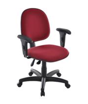 Cadeira Executiva Com Braços Linha Office Vermelho