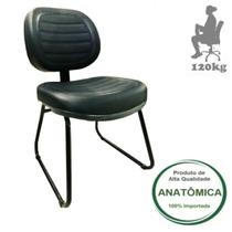 Cadeira Executiva Costurada Fixa Base ”Trapézio” - MARTIFLEX -22107