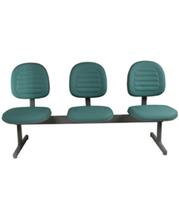 Cadeira Executiva em Longarina Linha Office Gomada Verde