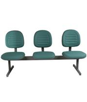 Cadeira Executiva em Longarina Linha Office Gomada Verde