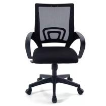 Cadeira Executiva Ergonômica Giratória Regulagem de Altura Encosto Lombar Reclinável Assento Acolchoado Home Office