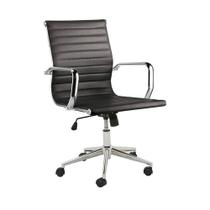 Cadeira Executiva Escritório Royal Baixa PU Sintético Preta G56 - Gran Belo Cadeira Executiva Escritório Royal Baixa PU Sintético Preta G56 - Gran Belo
