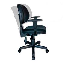 Cadeira Executiva Giratória Martiflex Internauta Premium NR17 N-INT6022PT25COPT Revestimento Sintético Preto