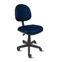 Cadeira executiva ômega com costura em base giratória - revestimento viena azul escuro/marinho - pp16