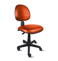Cadeira executiva ômega ergonômica em base giratória back system - revestimento viena laranja - pp09