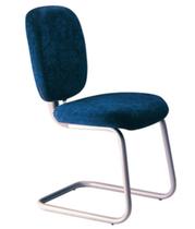 Cadeira Executiva sem Braços e Base Fixa em S Linha Lombar Cadeira Executiva sem Braços e Base Fixa em S Linha Lombar