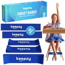 Cadeira Fidget Bands Keepzy - Pacote com 20 Unidades Antiderrapantes para Crianças