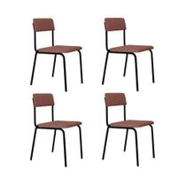 Cadeira Fit Fixa C/4 Pes 475 X 505 X 810 Mm C/4 Un. Linked Rosa Linked Rosa Cadeira Fit Fixa C/4 Pes 475 X 505 X 810 Mm C/4 Un. Linked Rosa Linked Rosa