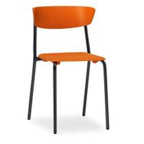 Cadeira Fixa Bit Empilhável - Base Preta