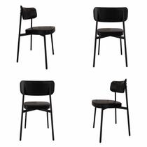Cadeira Fixa com 4 Pés 50 X 44,7 X 83,8 Cm com 4 Unidades Alloa