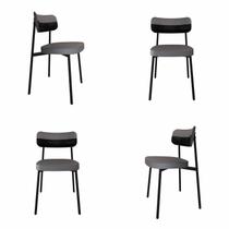 Cadeira Fixa com 4 Pés 50 X 44,7 X 83,8 Cm com 4 Unidades Alloa
