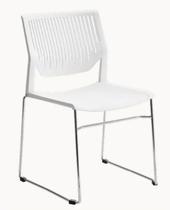 Cadeira Fixa Cromada Conect Moov Cor Branca - Avantti - 7002