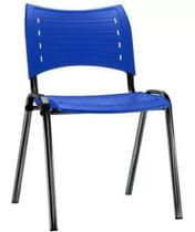 Cadeira fixa de plastico Iso Fixa Azul