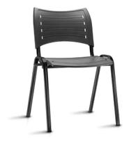 Cadeira fixa de plastico Iso Preto