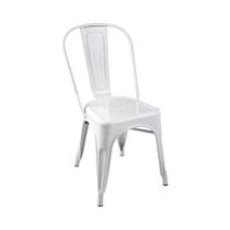 Cadeira Fixa Design Tolix Metal Pelegrin PEL-1518 Branca