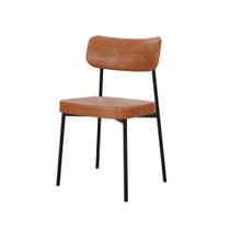 Cadeira Fixa Estofada Mynna material sintético