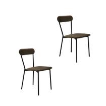 Cadeira Fixa Estofada Vintage Emília C/02 Un. Cadeira Fixa Estofada Vintage Emília C/02 Un.